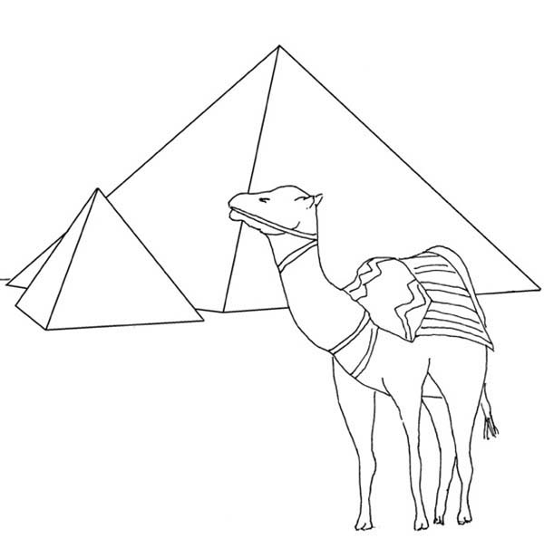Egyptian Pyramid Coloring Pages