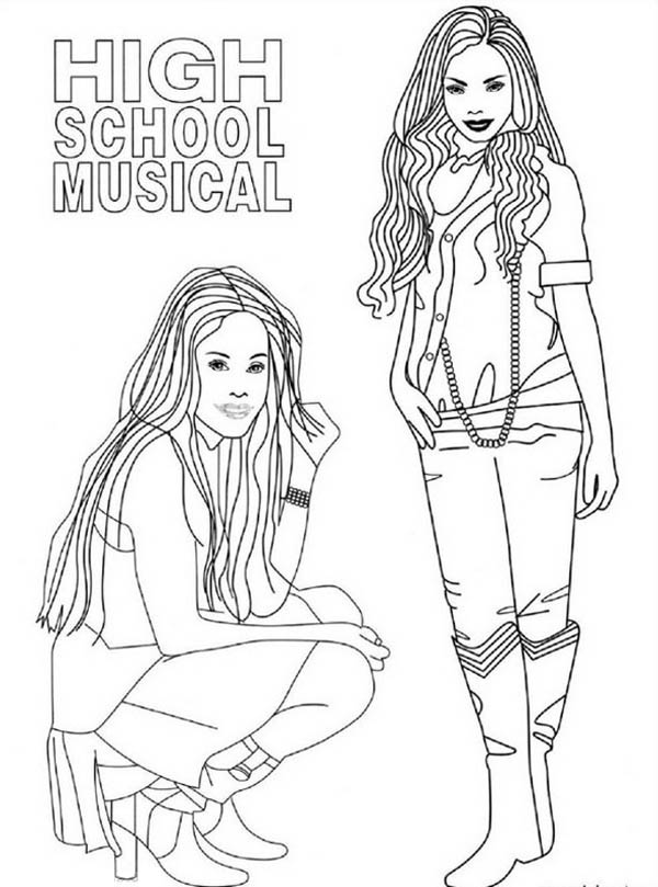 High School Musical - Free Coloring Pages